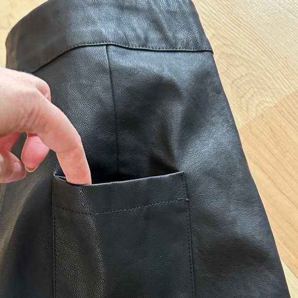 Olivaceous Lulu’s Faux Leather Flared Pants - Size Medium - Picture 9 of 9